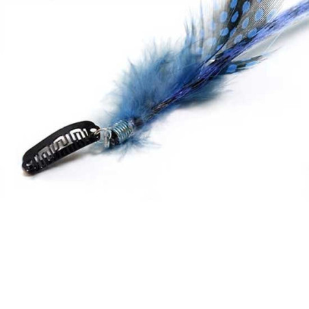 Extension plume 35cm Couleur Bleue
