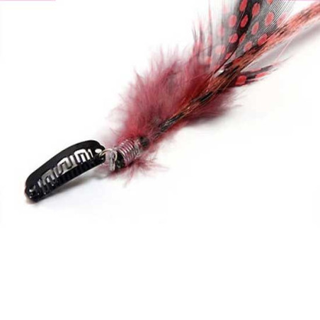 Extension plume 35cm Couleur Rouge