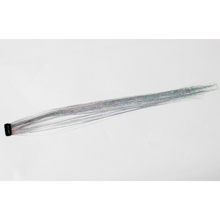 Extension paillette 1 clip 50cm Couleur Argent