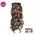 Kit 7 bandes extensions de cheveux à clip synthétiques aspect naturel bouclé 55cm Kit 7 bandes extensions de cheveux à clip synthétiques aspect naturel bouclé 55cm