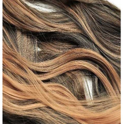 Kit 7 bandes extensions de cheveux à clip Maxi Volume Plus synthétiques ondulé 55cm
