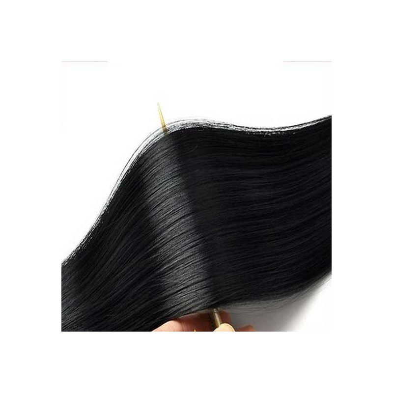 Kit 10 bandes extensions de cheveux à clip synthétiques Luxe lisse 55cm Kit 10 bandes extensions de cheveux à clip synthétiques Luxe lisse 55cm