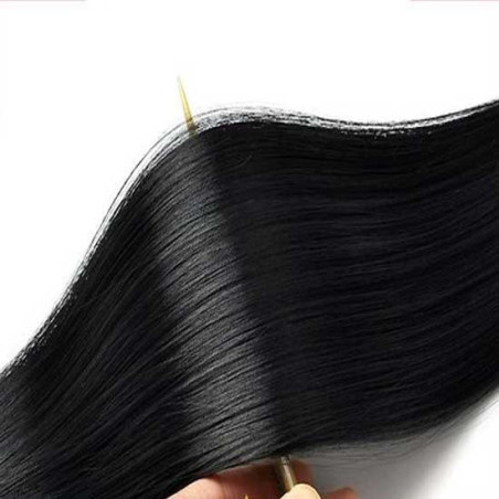 Kit 10 bandes extensions de cheveux à clip synthétiques Luxe lisse 55cm