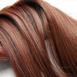 Kit 10 bandes extensions de cheveux à clip synthétiques Luxe lisse 55cm