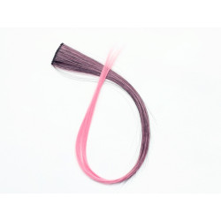 Extension Gardien Color 2 clips 55cm Couleur B27 - Châtain méché Rose / Rose