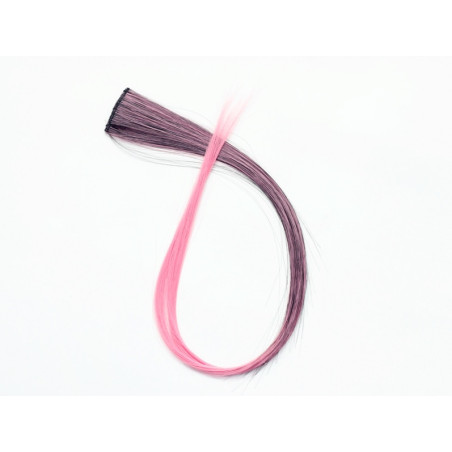 Extension Gardien Color 2 clips 55cm Couleur B27 - Châtain méché Rose / Rose