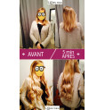 Kit 10 bandes extensions de cheveux à clip synthétiques Luxe ondulé 55cm Kit 10 bandes extensions de cheveux à clip synthétiques Luxe ondulé 55cm