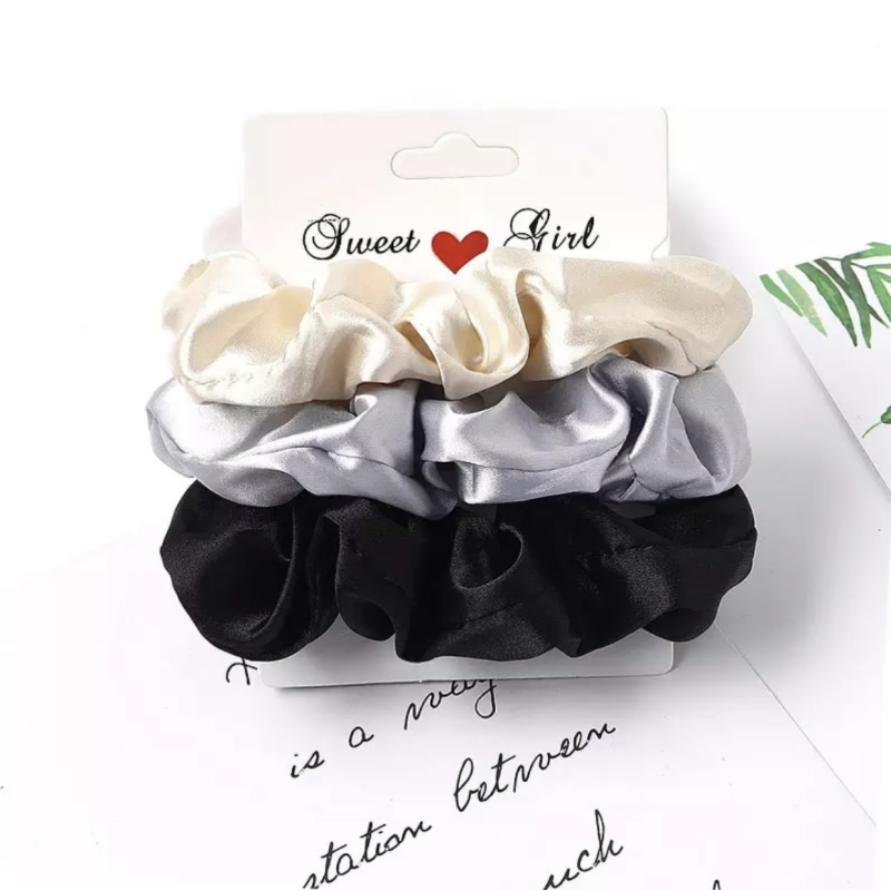 LOT DE 3 CHOUCHOUS SATINES LOT DE 3 CHOUCHOUS SATINES