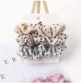 LOT DE 3 CHOUCHOUS IMPRIME LEOPARD PASTEL